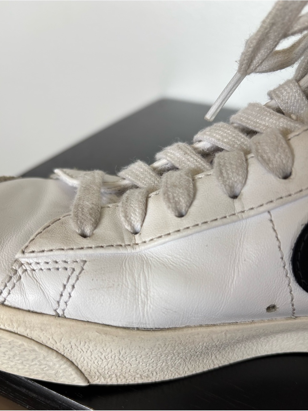 Nike Blazer Mid 77 Vintage White Black CZ1055-100 Womens Size 7.5 Sneakers Shoes - Picture 13 of 14